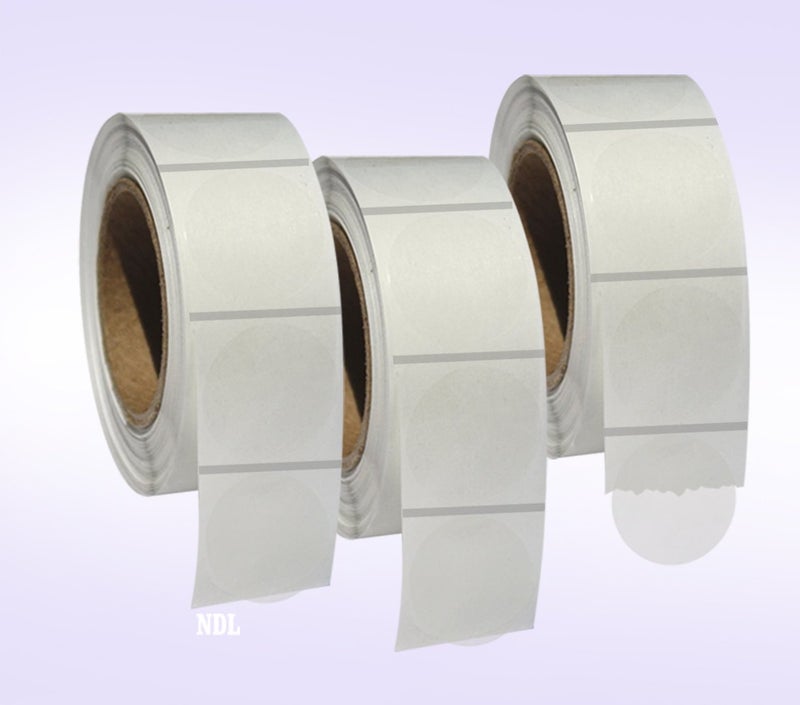 NextDayLabels - 3,000 Super Clear Envelope/Package Seals 1" Round Circle Stickers/Labels 1,000 Per Roll - 3 Rolls in Each Pack - Total 3000 Labels per Pack - Image 1
